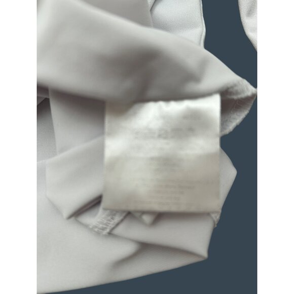 Anatomie Travel Shirt Womens Small Button-Front Lt Gray Stretchy Made in Italy - Picture 4 of 5